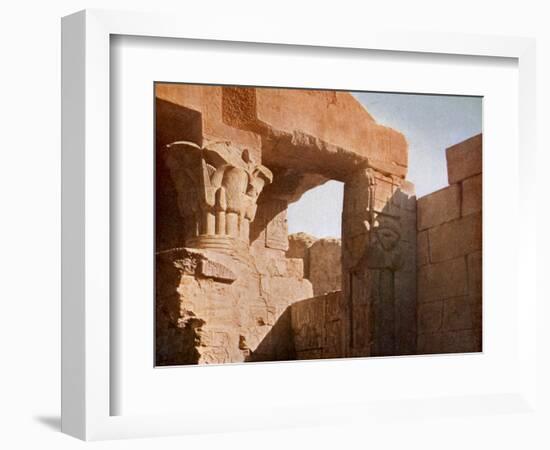 Temple at El Medina, Egypt-English Photographer-Framed Giclee Print