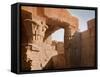 Temple at El Medina, Egypt-English Photographer-Framed Stretched Canvas