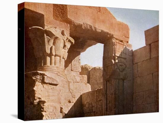 Temple at El Medina, Egypt-English Photographer-Stretched Canvas