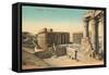 Temple at Luxor, Egypt-null-Framed Stretched Canvas