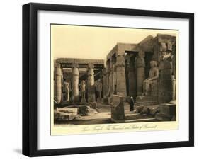 Temple at Luxor-null-Framed Art Print