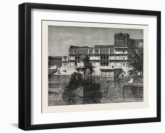 Temple at Muchkounda, Near Dholepore-null-Framed Giclee Print