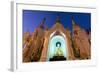 Temple at Shwedagon Paya (Pagoda) Floodlit at Night, Yangon (Rangoon), Myanmar (Burma), Asia-Lee Frost-Framed Photographic Print