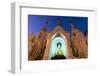 Temple at Shwedagon Paya (Pagoda) Floodlit at Night, Yangon (Rangoon), Myanmar (Burma), Asia-Lee Frost-Framed Photographic Print