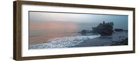 Temple at Sunrise, Tanah Lot Temple, Tanah Lot, Bali, Indonesia-null-Framed Photographic Print