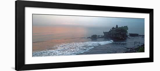 Temple at Sunrise, Tanah Lot Temple, Tanah Lot, Bali, Indonesia-null-Framed Photographic Print