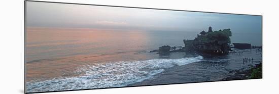 Temple at Sunrise, Tanah Lot Temple, Tanah Lot, Bali, Indonesia-null-Mounted Photographic Print