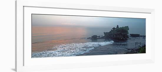 Temple at Sunrise, Tanah Lot Temple, Tanah Lot, Bali, Indonesia-null-Framed Photographic Print