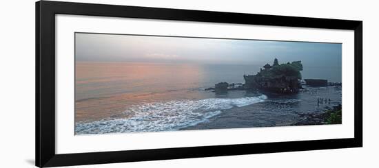 Temple at Sunrise, Tanah Lot Temple, Tanah Lot, Bali, Indonesia-null-Framed Photographic Print