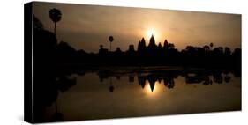 Temple at the Lakeside, Angkor Wat, Angkor Thom, Siem Reap, Angkor, Cambodia-null-Stretched Canvas