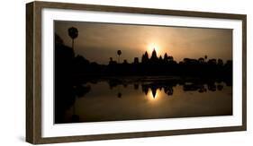 Temple at the Lakeside, Angkor Wat, Angkor Thom, Siem Reap, Angkor, Cambodia-null-Framed Photographic Print