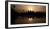 Temple at the Lakeside, Angkor Wat, Angkor Thom, Siem Reap, Angkor, Cambodia-null-Framed Photographic Print