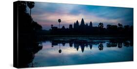 Temple at the Lakeside, Angkor Wat, Angkor Thom, Siem Reap, Angkor, Cambodia-null-Stretched Canvas