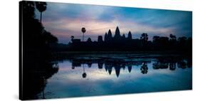 Temple at the Lakeside, Angkor Wat, Angkor Thom, Siem Reap, Angkor, Cambodia-null-Stretched Canvas