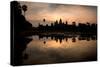 Temple at the Lakeside, Angkor Wat, Angkor Thom, Siem Reap, Angkor, Cambodia-null-Stretched Canvas