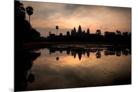 Temple at the Lakeside, Angkor Wat, Angkor Thom, Siem Reap, Angkor, Cambodia-null-Mounted Premium Photographic Print