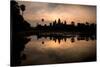 Temple at the Lakeside, Angkor Wat, Angkor Thom, Siem Reap, Angkor, Cambodia-null-Stretched Canvas