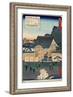 Temple at Tsukiji, November 1862-null-Framed Giclee Print