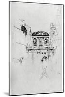 Temple Bar, 19th Century-James Abbott McNeill Whistler-Mounted Giclee Print