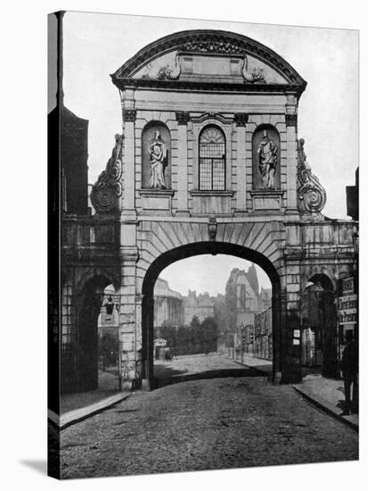 Temple Bar Archway, at the Stand End of Fleet Street, London, 1877-null-Stretched Canvas