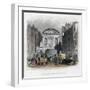 Temple Bar, from the Strand, London, 1829-W Wallis-Framed Giclee Print
