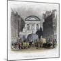 Temple Bar, from the Strand, London, 1829-W Wallis-Mounted Giclee Print