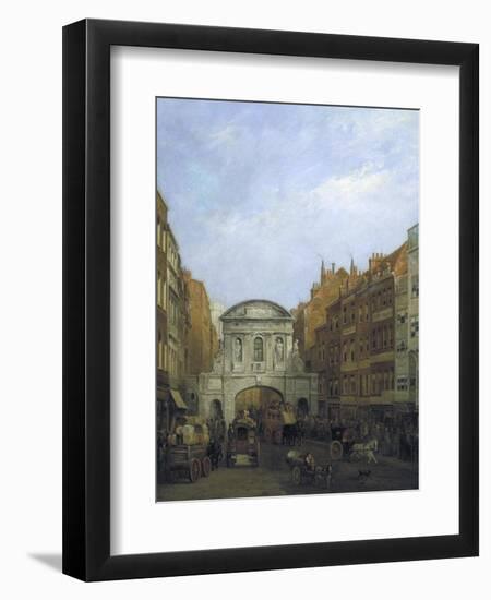 Temple Bar from the Strand, London, 1873-William Henry Haines-Framed Premium Giclee Print