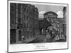 Temple Bar, London, 1805-Busby-Mounted Giclee Print