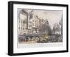 Temple Bar, London, 1837-Charles Joseph Hullmandel-Framed Giclee Print