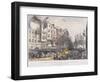 Temple Bar, London, 1837-Charles Joseph Hullmandel-Framed Giclee Print