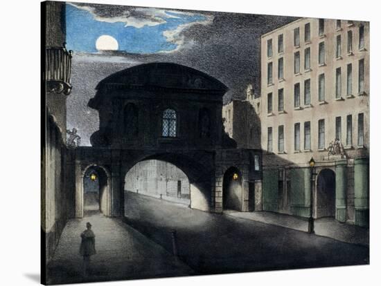 Temple Bar, London, 1837-null-Stretched Canvas