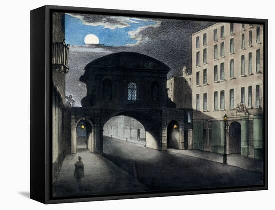 Temple Bar, London, 1837-null-Framed Stretched Canvas