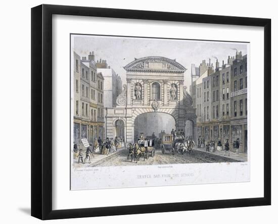 Temple Bar, London, 1854-Deroy-Framed Giclee Print