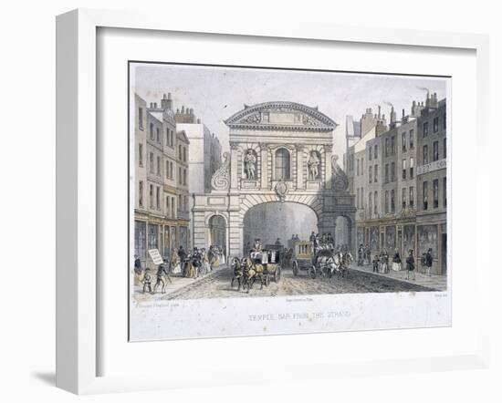 Temple Bar, London, 1854-Deroy-Framed Giclee Print