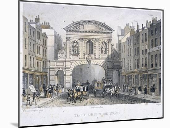 Temple Bar, London, 1854-Deroy-Mounted Giclee Print
