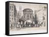 Temple Bar, London, C1845-M & N Hanhart-Framed Stretched Canvas