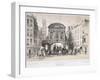 Temple Bar, London, C1845-M & N Hanhart-Framed Giclee Print