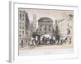 Temple Bar, London, C1845-M & N Hanhart-Framed Giclee Print