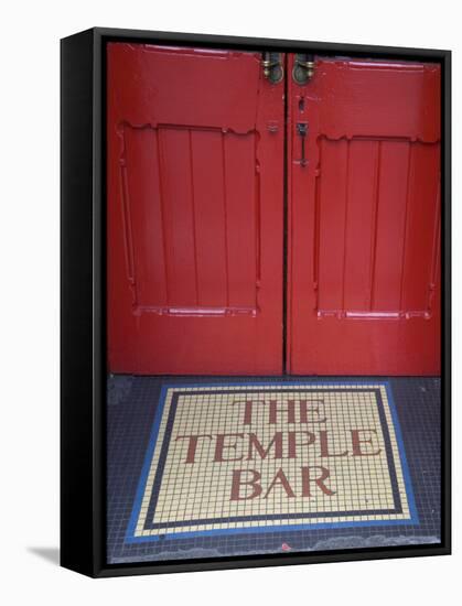 Temple Bar Pub Sign, Temple Bar District, Dublin, Ireland-Doug Pearson-Framed Stretched Canvas