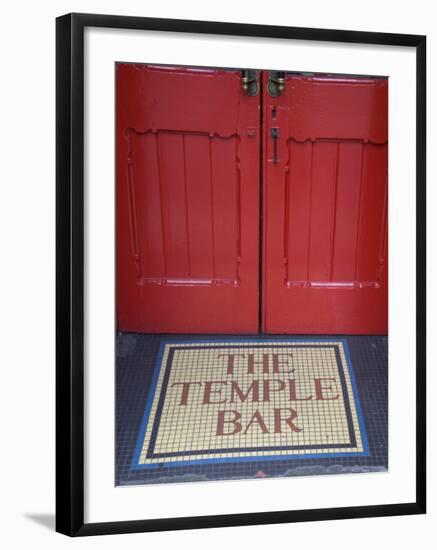 Temple Bar Pub Sign, Temple Bar District, Dublin, Ireland-Doug Pearson-Framed Photographic Print