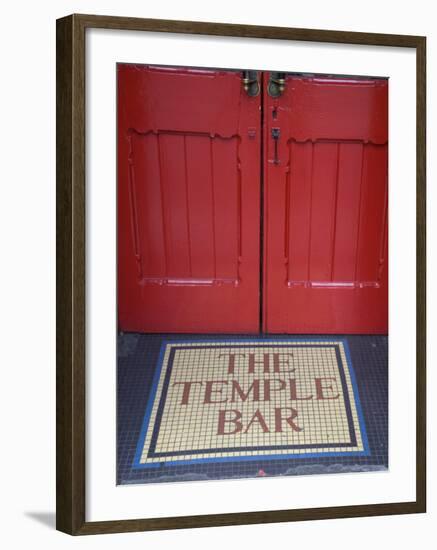 Temple Bar Pub Sign, Temple Bar District, Dublin, Ireland-Doug Pearson-Framed Photographic Print