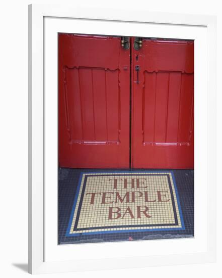 Temple Bar Pub Sign, Temple Bar District, Dublin, Ireland-Doug Pearson-Framed Photographic Print