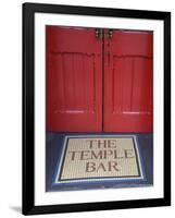 Temple Bar Pub Sign, Temple Bar District, Dublin, Ireland-Doug Pearson-Framed Photographic Print