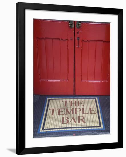 Temple Bar Pub Sign, Temple Bar District, Dublin, Ireland-Doug Pearson-Framed Photographic Print