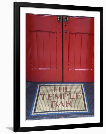 Temple Bar Pub Sign, Temple Bar District, Dublin, Ireland-Doug Pearson-Framed Photographic Print