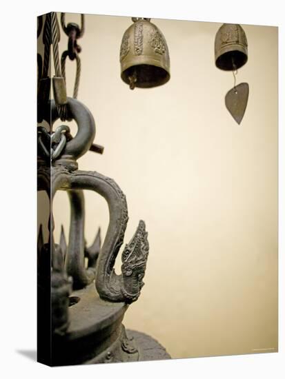 Temple Bells, Golden Mount, Wat Saket Temple, Bangkok, Thailand-Russell Young-Stretched Canvas