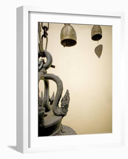 Temple Bells, Golden Mount, Wat Saket Temple, Bangkok, Thailand-Russell Young-Framed Photographic Print