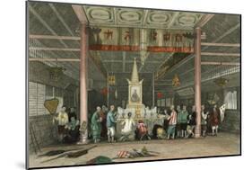 Temple Buddha Canton-Thomas Allom-Mounted Art Print