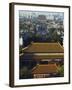 Temple Buildings in Jingshan Park Looking Down to the Drum Tower in the Distance, Beijing, China-Kober Christian-Framed Photographic Print