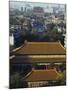 Temple Buildings in Jingshan Park Looking Down to the Drum Tower in the Distance, Beijing, China-Kober Christian-Mounted Photographic Print